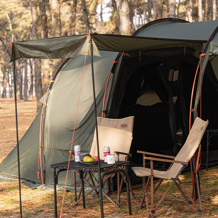 코베아 4인용 캠핑 텐트 고스트 플러스 카키 KECP9TO-01KH 루프 이너텐트 그라운드시트 포함
